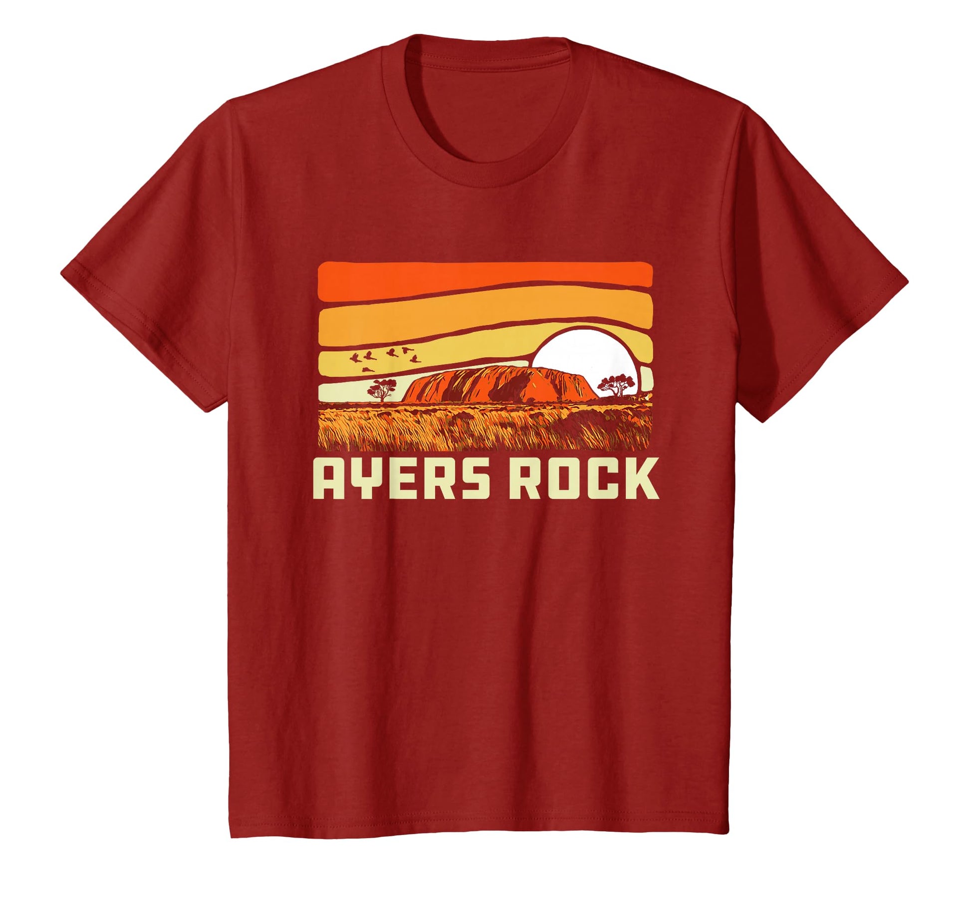 Ayers Rock Uluru Australia Landmark 80S T-Shirt - Unique Graphic Unisex - T-Shirt, Sweatshirt, Hoodie