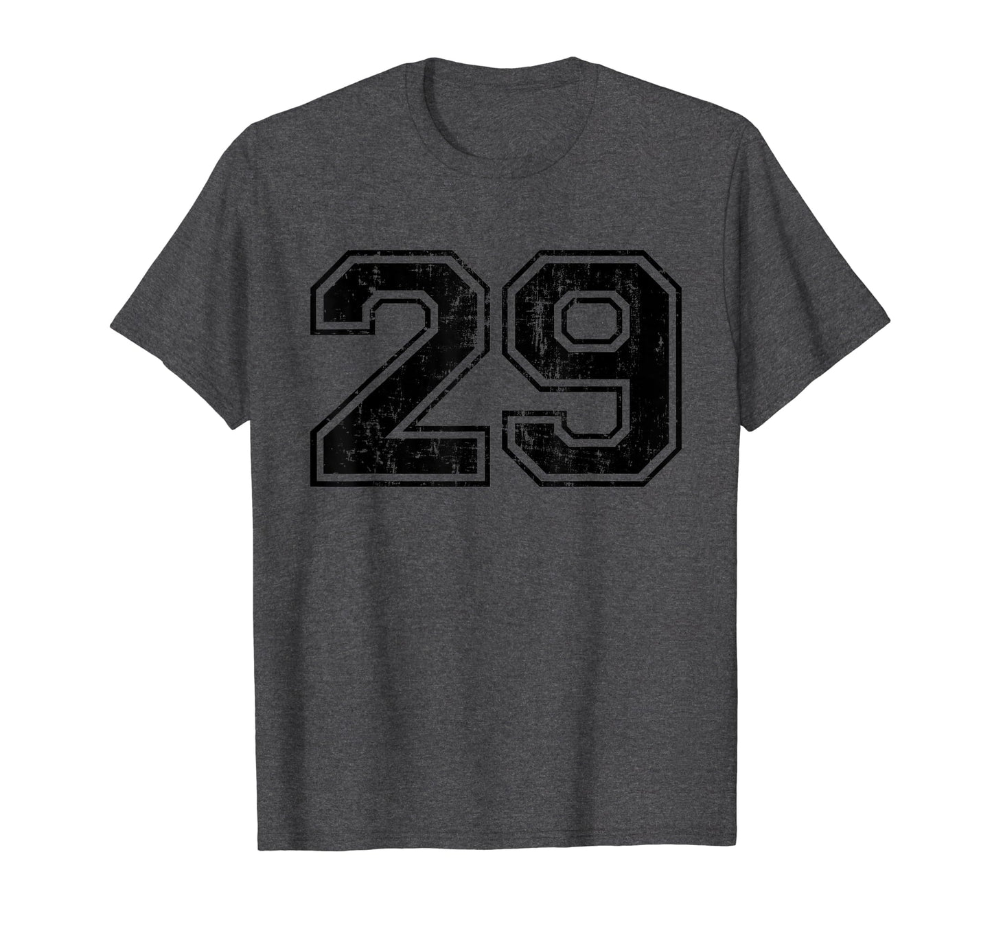Number 29 Varsity Distressed Sport Team T-Shirt - Novelty Apparel Unisex - T-Shirt, Sweatshirt, Hoodie