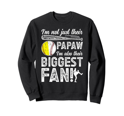 Their Biggest Fan Softball Sweatshirt - Casual Everyday Wear Men Women - T-Shirt, Sweatshirt, Hoodie