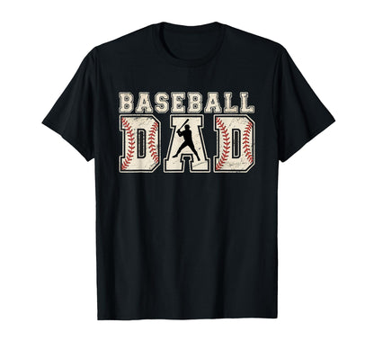 Baseball Dad Gift Sports Fan Or Proud T-Shirt - Custom Art Print Unisex - T-Shirt, Sweatshirt, Hoodie