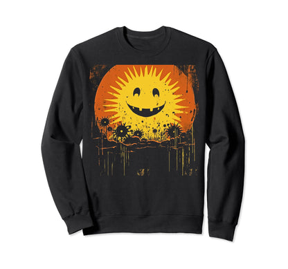 Sun Boho Groovy Sunshine Grunge 22 Sweatshirt - Unique Graphic Men Women - T-Shirt, Sweatshirt, Hoodie