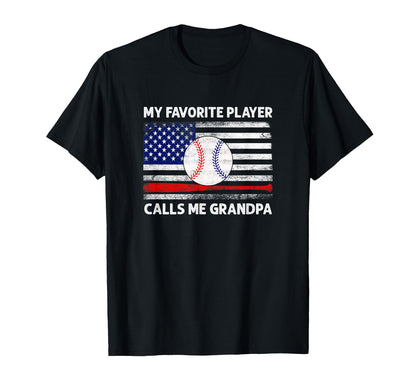 My Favorite Player Calls Me Grandpa T-Shirt - Minimalist Print Unisex - T-Shirt, Sweatshirt, Hoodie