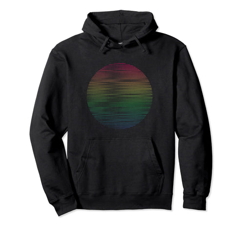Multicolor Sunset Beach Surfer Digital Hoodie - Custom Art Print Men Women - T-Shirt, Sweatshirt, Hoodie