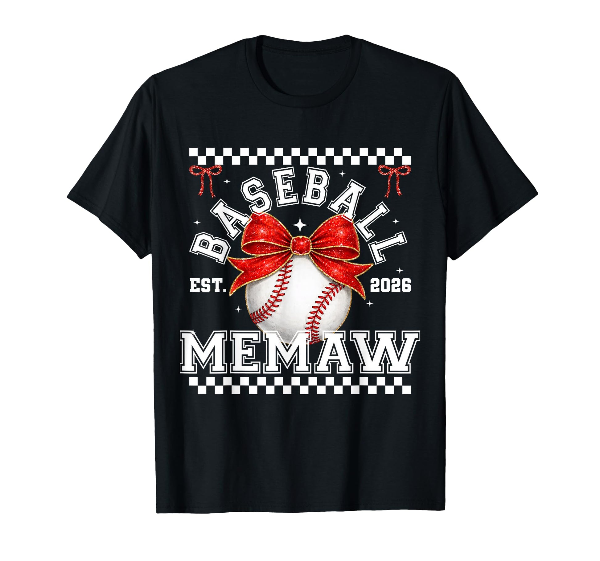 Baseball Memaw Coquette Family T-Shirt - Aesthetic Graphic Men Women - T-Shirt, Sweatshirt, Hoodie