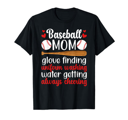 Baseball Mom Baseball Player Mother T-Shirt - Aesthetic Graphic Unisex - T-Shirt, Sweatshirt, Hoodie