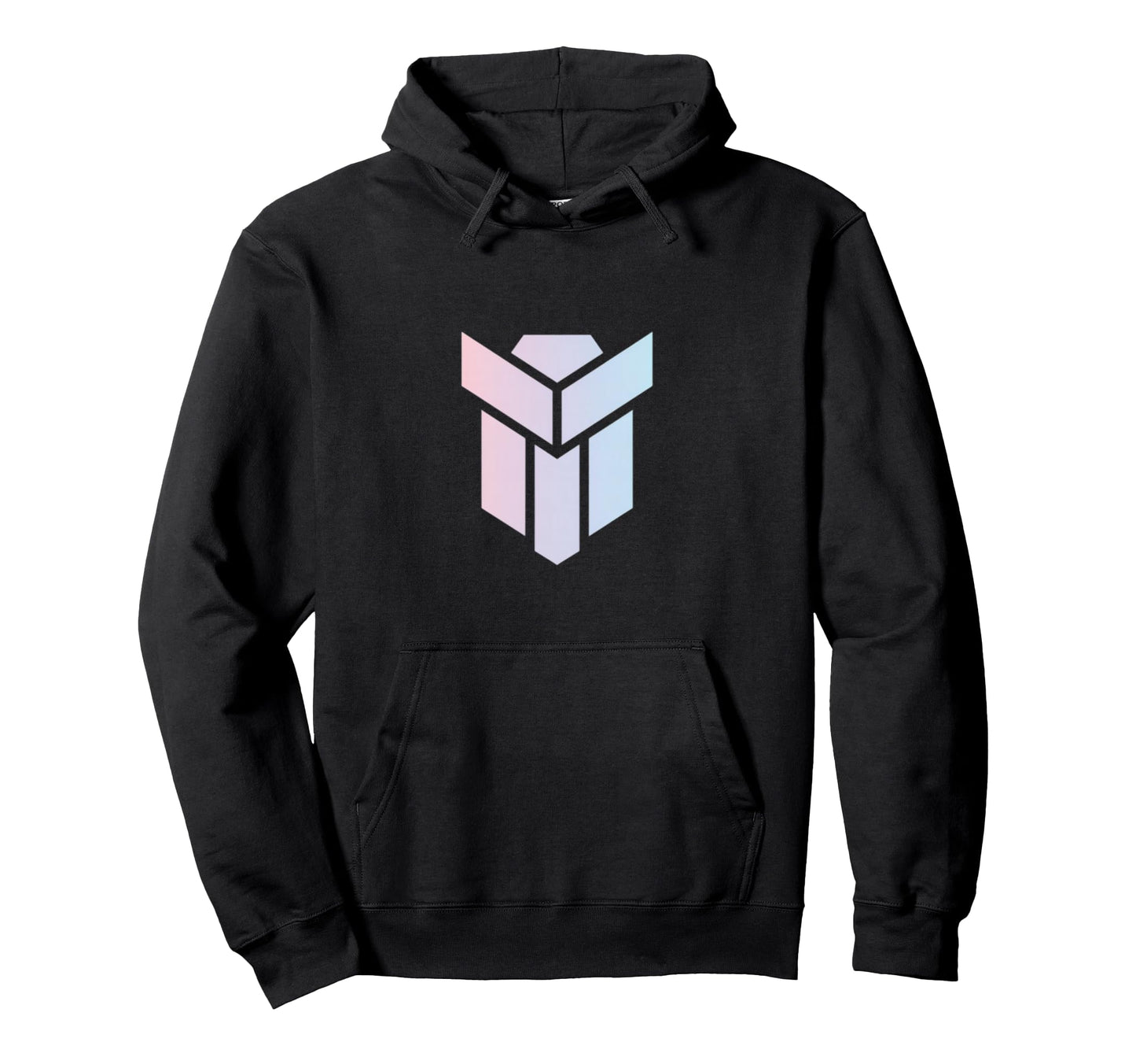 Futuristic Geometric Logo Vaporwave Hoodie - Casual Everyday Wear Unisex - T-Shirt, Sweatshirt, Hoodie