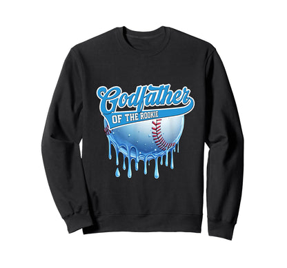 Godfather Rookie 1St Bday Baseball Sweatshirt - Trendy Graphic for Adults - T-Shirt, Sweatshirt, Hoodie