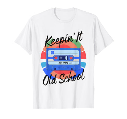 Old School Hip Hop 80S 90S Cassette T-Shirt - Minimalist Print for Adults - T-Shirt, Sweatshirt, Hoodie