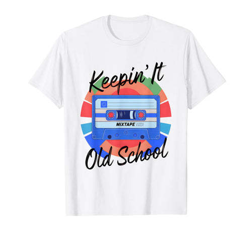 Old School Hip Hop 80S 90S Cassette T-Shirt - Minimalist Print for Adults - T-Shirt, Sweatshirt, Hoodie