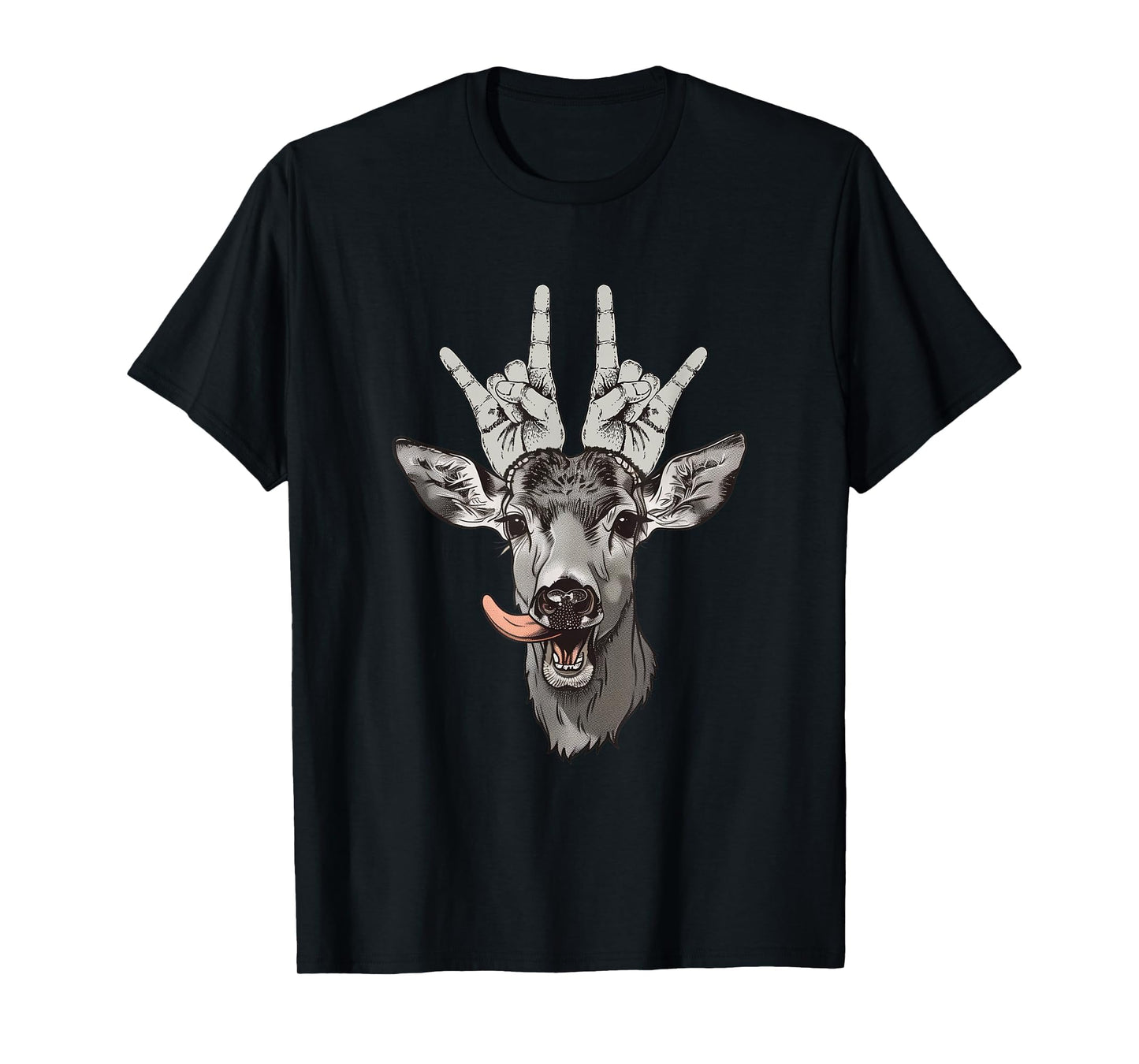 Rock And Roll Deer Festival Party Fun T-Shirt - Novelty Apparel Unisex - T-Shirt, Sweatshirt, Hoodie