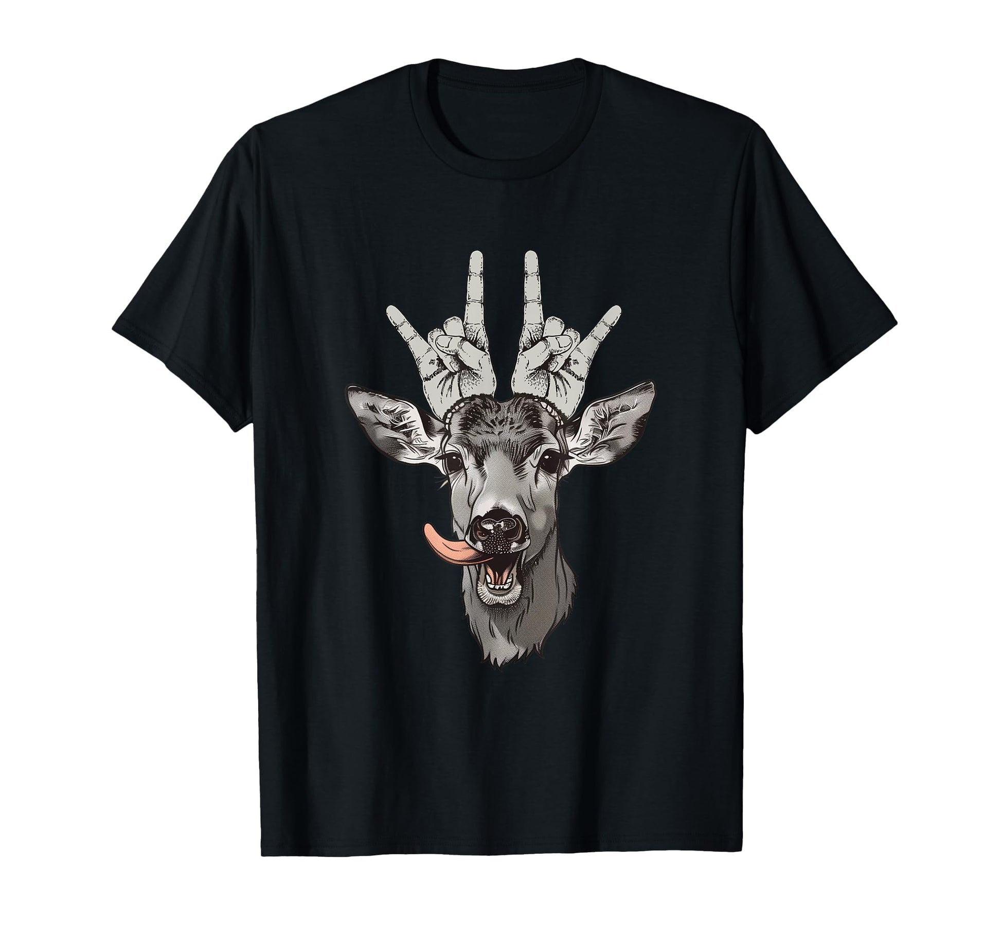Rock And Roll Deer Festival Party Fun T-Shirt - Novelty Apparel Unisex - T-Shirt, Sweatshirt, Hoodie