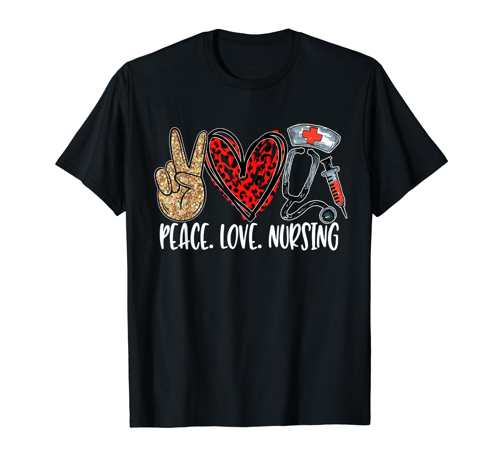 Peace Love Nursing T-Shirt - Minimalist Print for Adults - T-Shirt, Sweatshirt, Hoodie