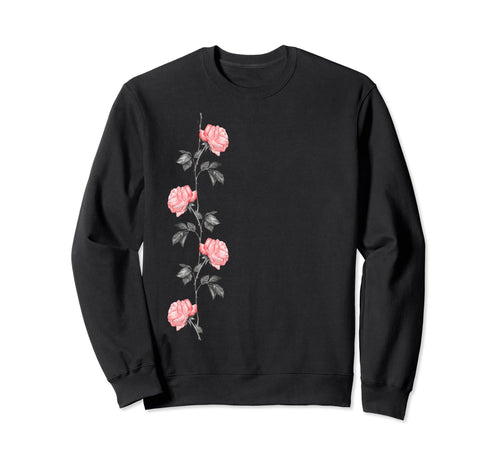 Rose Flower Aesthetic Grunge Rock Sweatshirt - Streetwear Style Men Women - T-Shirt, Sweatshirt, Hoodie