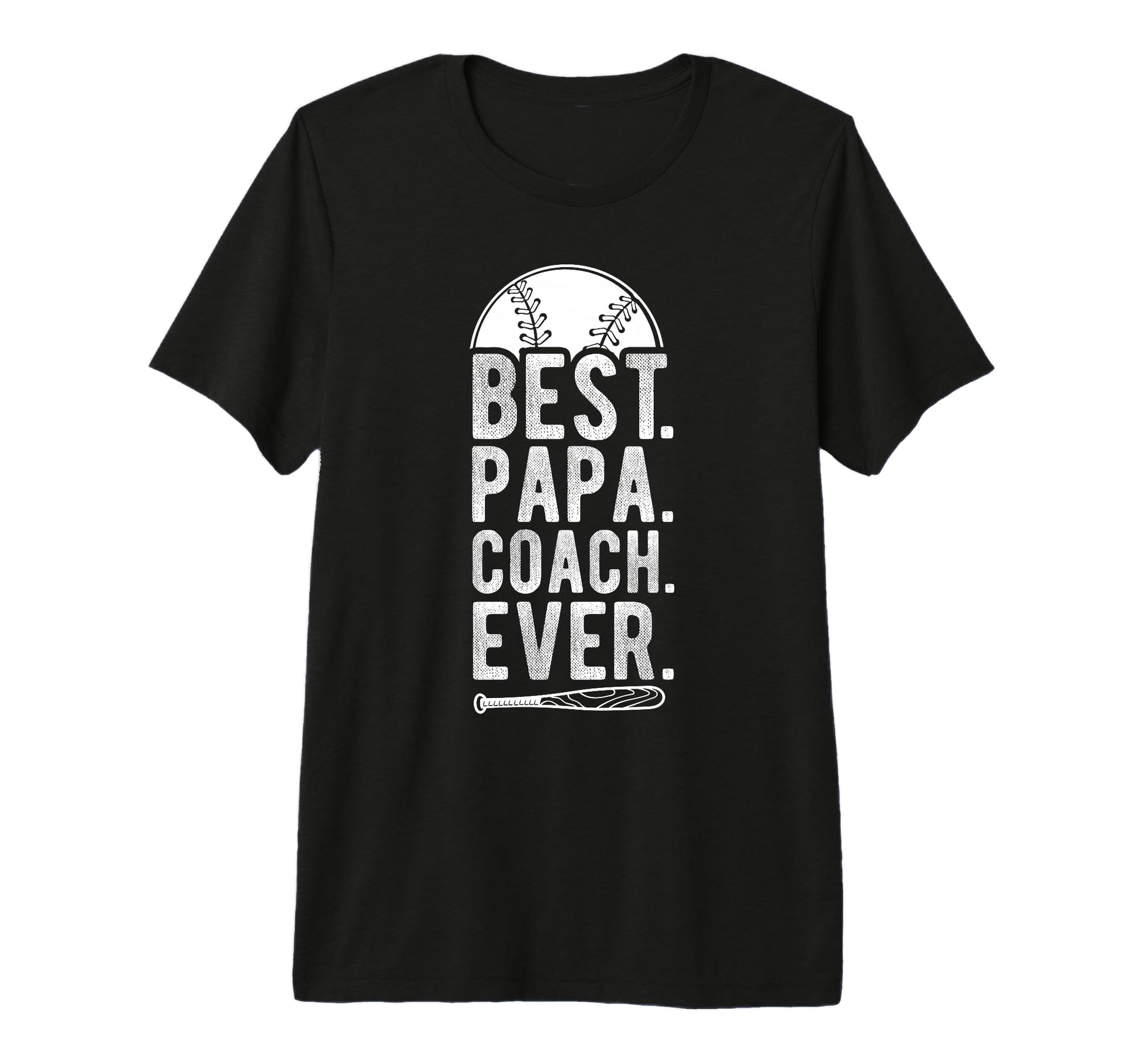 Mens Best Papa Coach Ever Baseball T-Shirt - Aesthetic Graphic Men Women - T-Shirt, Sweatshirt, Hoodie
