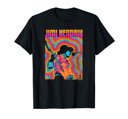 Jimi Hendrix Colorful Vibe Lines T-Shirt - Streetwear Style Men Women - T-Shirt, Sweatshirt, Hoodie