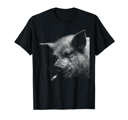 Grunge Cigarette Pig Meme 90S Smoking T-Shirt - Unique Graphic for Adults - T-Shirt, Sweatshirt, Hoodie