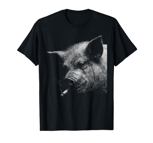 Grunge Cigarette Pig Meme 90S Smoking T-Shirt - Unique Graphic for Adults - T-Shirt, Sweatshirt, Hoodie