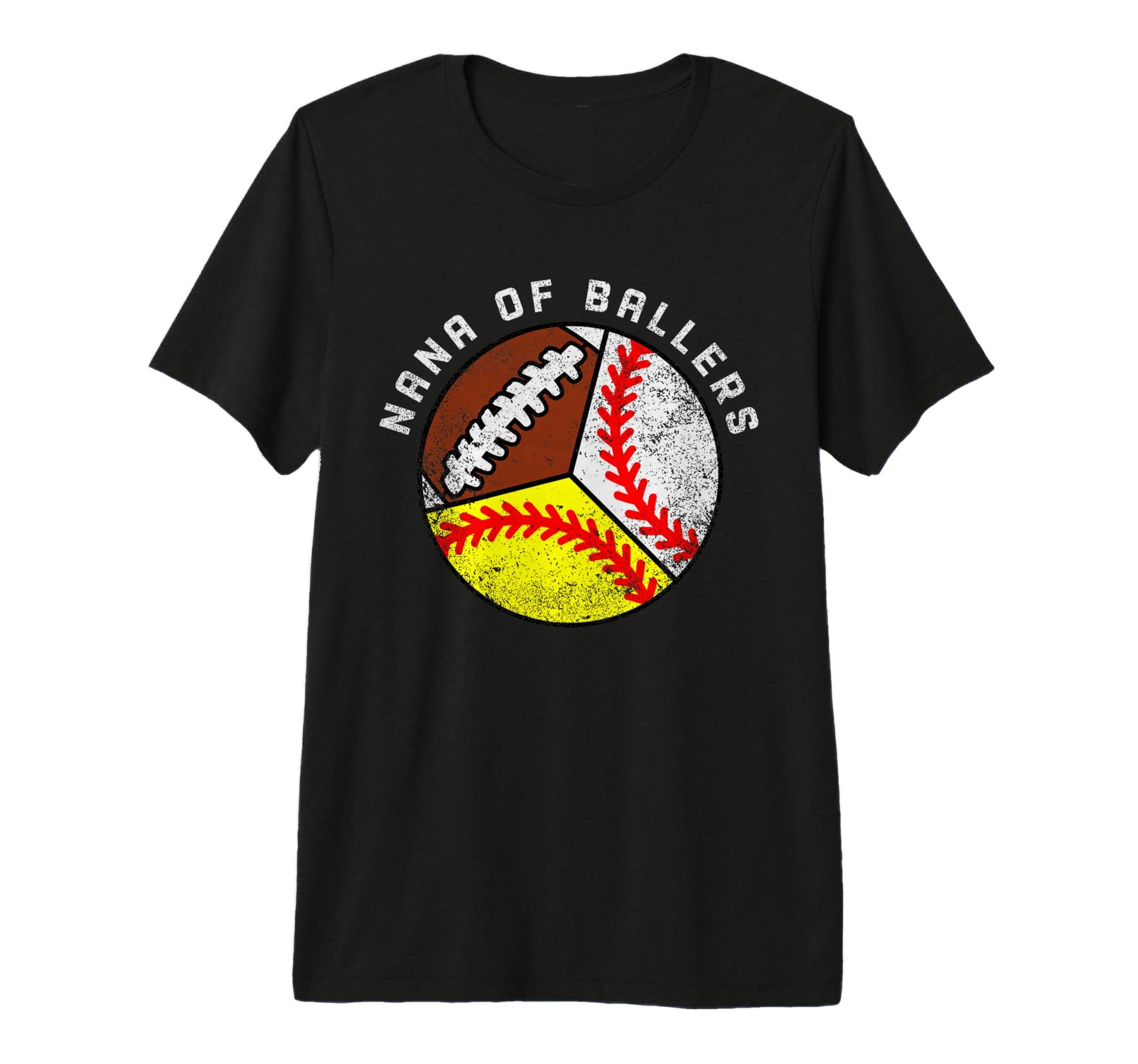 Nana Ballers Funny Baseball Softball T-Shirt - Streetwear Style for Adults - T-Shirt, Sweatshirt, Hoodie