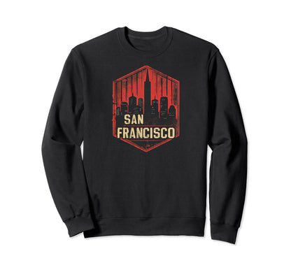 San Francisco Grit 90S Grunge Sweatshirt - Aesthetic Graphic Unisex - T-Shirt, Sweatshirt, Hoodie
