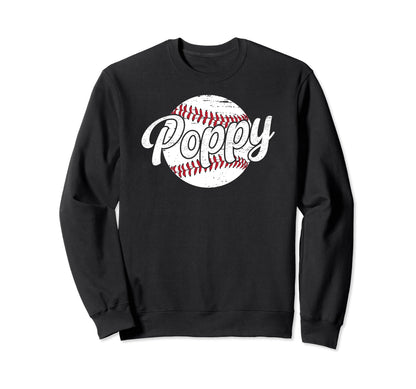 Poppy Proud Baseball Poppy Baseball Sweatshirt - Graphic Print Men Women - T-Shirt, Sweatshirt, Hoodie