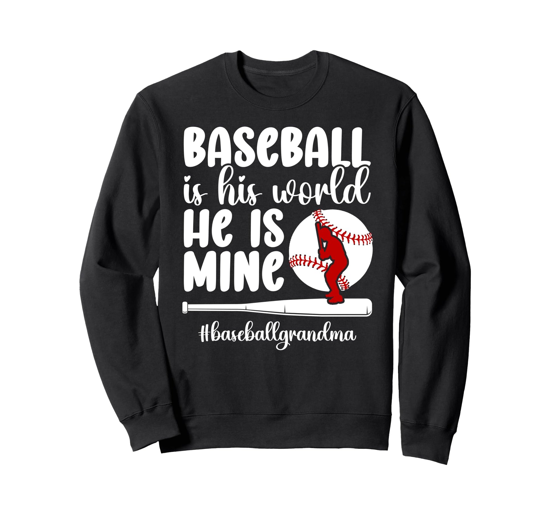 Baseball Grandma Proud Baseball Sweatshirt - Novelty Apparel for Adults - T-Shirt, Sweatshirt, Hoodie