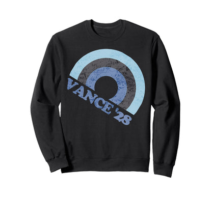 Vance 2028 Blue Rainbow Republican Sweatshirt - Streetwear Style for Adults - T-Shirt, Sweatshirt, Hoodie