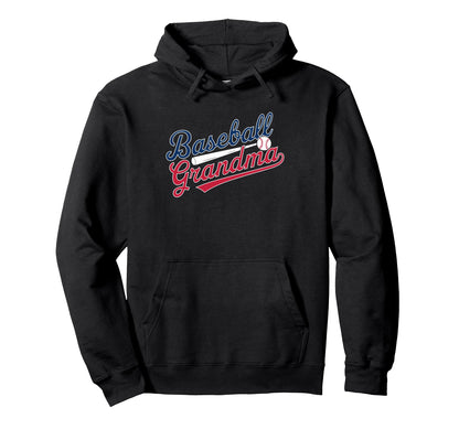 Baseball Grandma Hoodie - Fun Novelty Design Men Women - T-Shirt, Sweatshirt, Hoodie