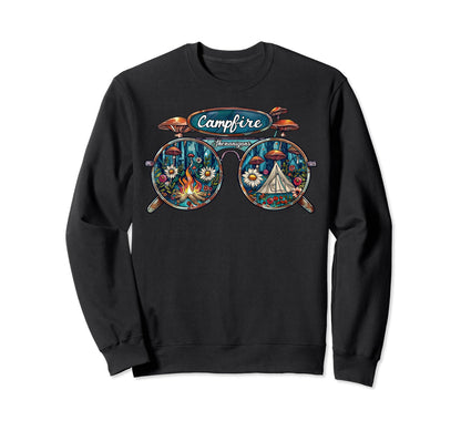 Campfire Shenanigans Boho Hippie Sweatshirt - Custom Art Print for Adults - T-Shirt, Sweatshirt, Hoodie