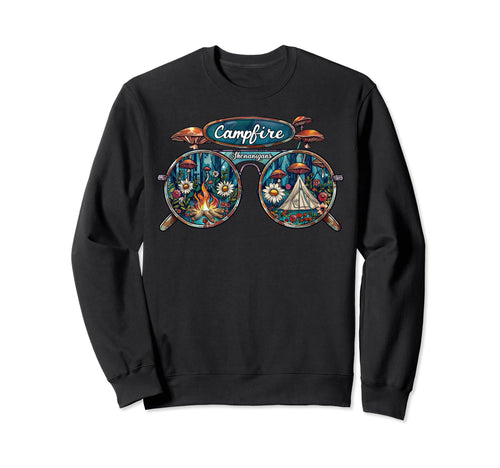 Campfire Shenanigans Boho Hippie Sweatshirt - Custom Art Print for Adults - T-Shirt, Sweatshirt, Hoodie