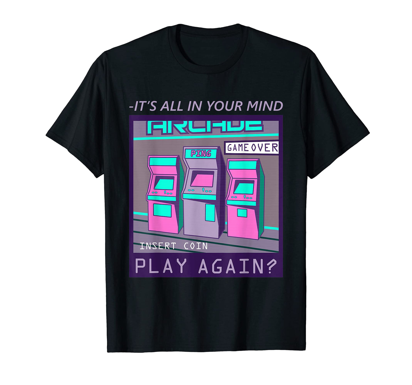 Its All Your Mind Vaporwave T-Shirt - Casual Everyday Wear for Adults - T-Shirt, Sweatshirt, Hoodie
