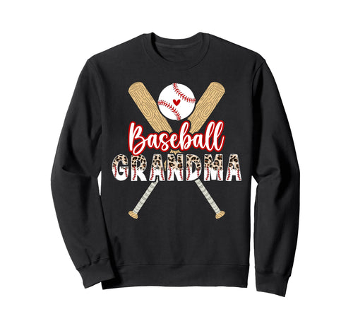Baseball Grandma Baseball Player Sweatshirt - Trendy Graphic Men Women - T-Shirt, Sweatshirt, Hoodie