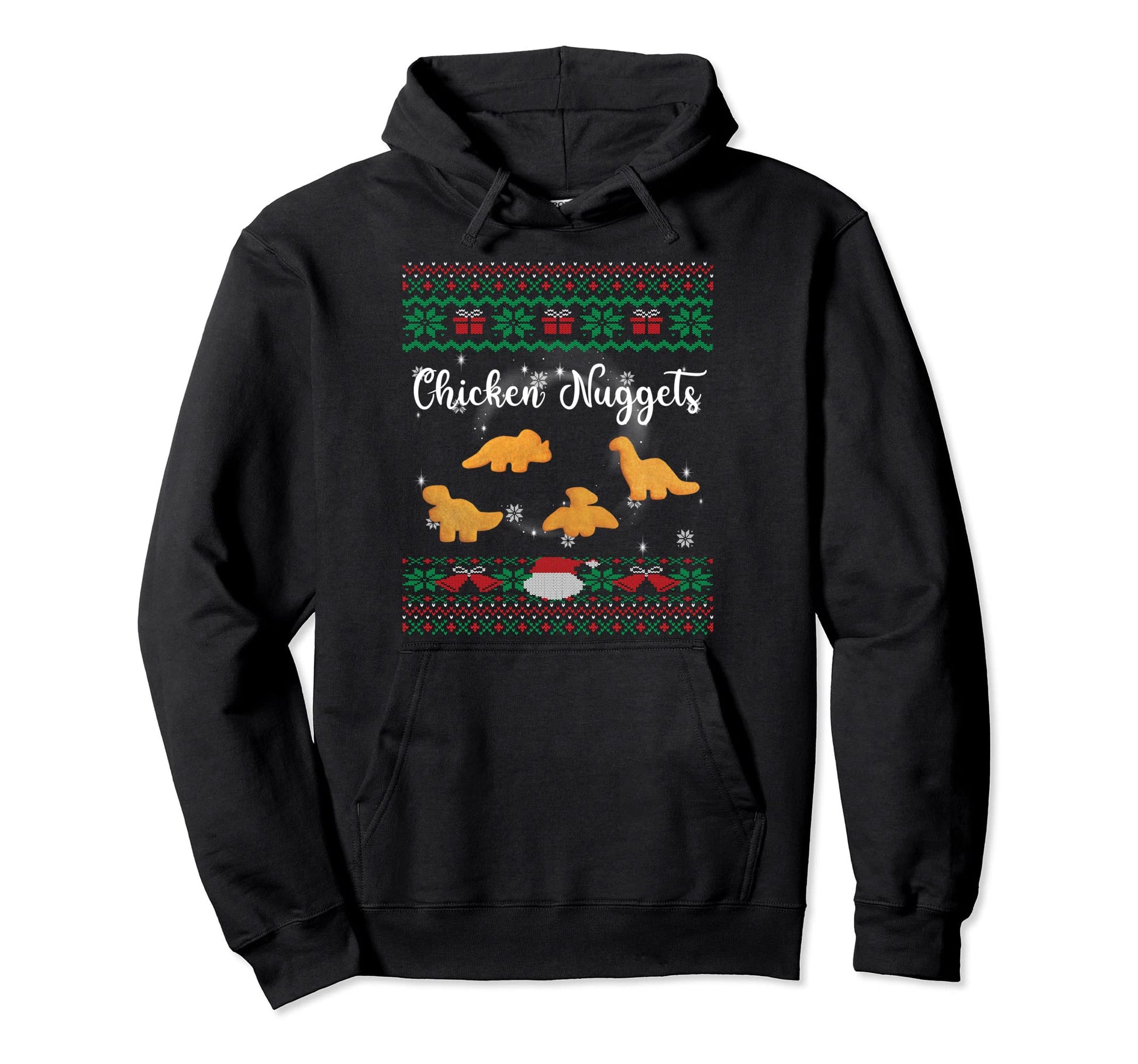 Dinos Chicken Nuggets Ugly Funny Realistic Hoodie - Trendy Graphic Unisex - T-Shirt, Sweatshirt, Hoodie