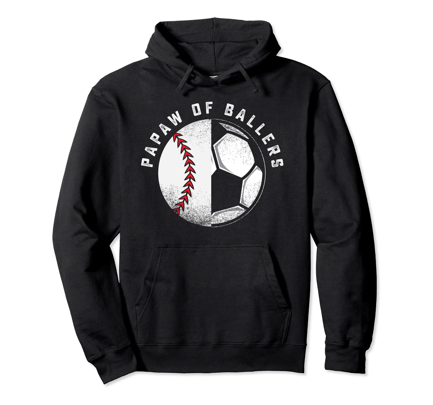 Papaw Soccer Baseball Player Grandson Hoodie - Trendy Graphic Men Women - T-Shirt, Sweatshirt, Hoodie