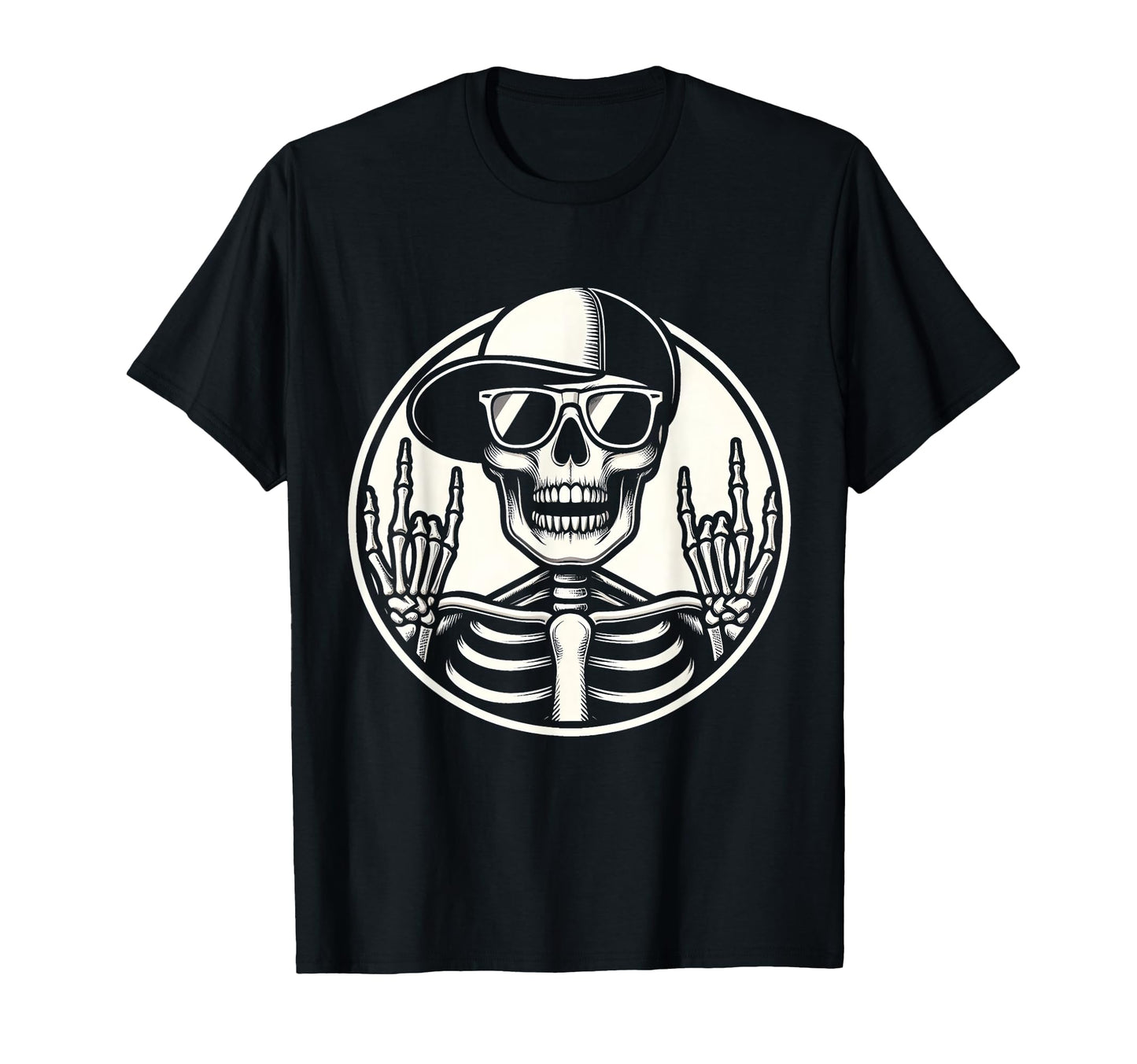Classical Rock Skeleton 80S Music Vibe T-Shirt - Trendy Graphic Men Women - T-Shirt, Sweatshirt, Hoodie