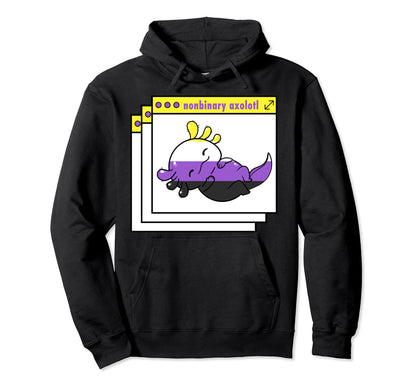 Y2K Vaporwave Nonbinary Pride Hoodie - Casual Everyday Wear for Adults - T-Shirt, Sweatshirt, Hoodie