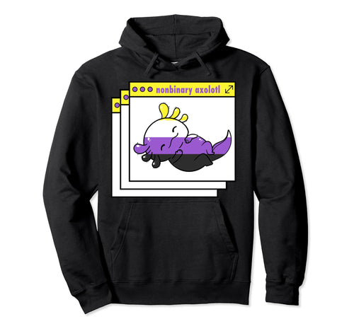 Y2K Vaporwave Nonbinary Pride Hoodie - Casual Everyday Wear for Adults - T-Shirt, Sweatshirt, Hoodie