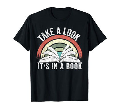 Take Its Book Lovers Rainbow T-Shirt - Unique Graphic Men Women - T-Shirt, Sweatshirt, Hoodie