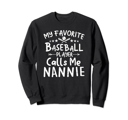 My Favorite Baseball Player Sweatshirt - Casual Everyday Wear Men Women - T-Shirt, Sweatshirt, Hoodie