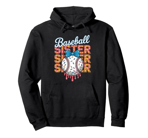 Baseball Sister Coquette Bow Biggest Hoodie - Streetwear Style Men Women - T-Shirt, Sweatshirt, Hoodie