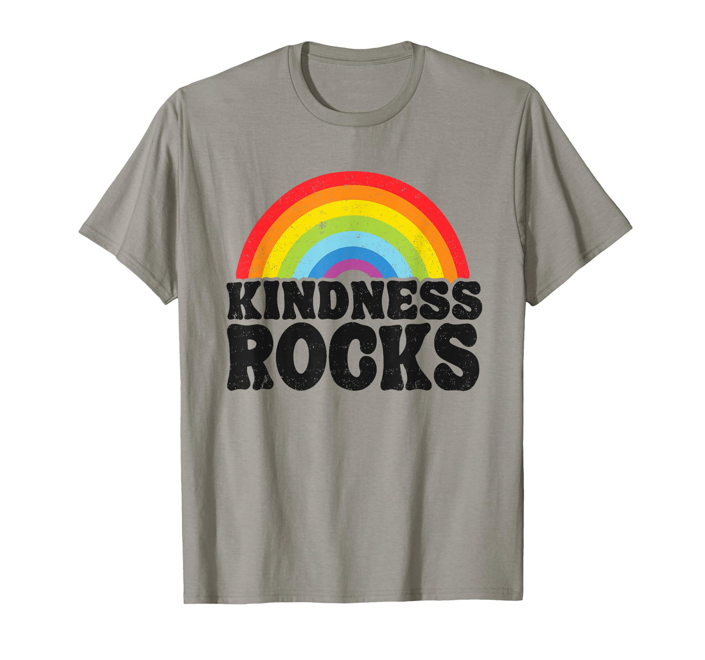 Anti Bullying Hippie Teacher Rainbow T-Shirt - Custom Art Print for Adults - T-Shirt, Sweatshirt, Hoodie