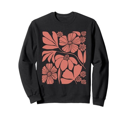 Wildflower Neutral Spring Boho Sweatshirt - Casual Everyday Wear Men Women - T-Shirt, Sweatshirt, Hoodie