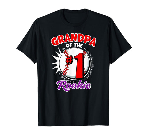 Papa Grandpa Rookie 1St Birthday T-Shirt - Novelty Apparel for Adults - T-Shirt, Sweatshirt, Hoodie