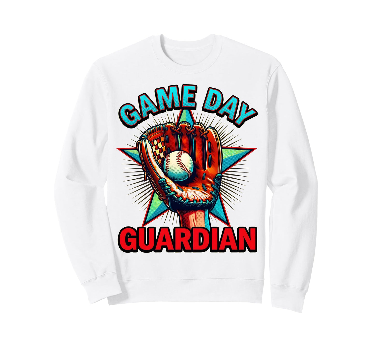Game Day Guardian Baseball Mom Sweatshirt - Fun Novelty Design Unisex - T-Shirt, Sweatshirt, Hoodie