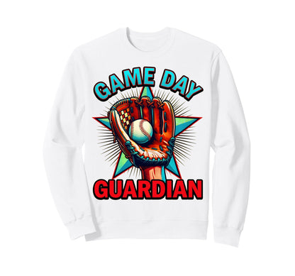 Game Day Guardian Baseball Mom Sweatshirt - Fun Novelty Design Unisex - T-Shirt, Sweatshirt, Hoodie