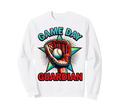 Game Day Guardian Baseball Mom Sweatshirt - Fun Novelty Design Unisex - T-Shirt, Sweatshirt, Hoodie