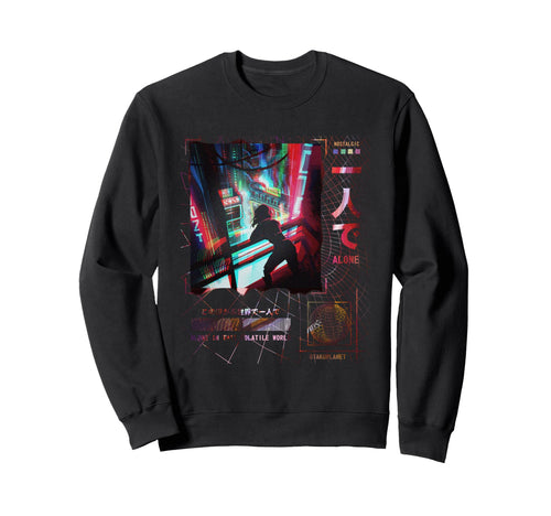Japanese Anime Cyberpunk Sweatshirt - Aesthetic Graphic Men Women - T-Shirt, Sweatshirt, Hoodie
