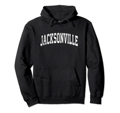 Jacksonville Florida Fl Varsity Sports Hoodie - Minimalist Print Men Women - T-Shirt, Sweatshirt, Hoodie