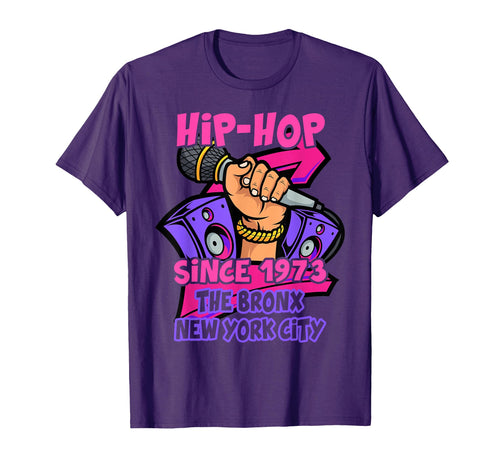 Hip Hop 50 Years Old Since 1973 Bronx T-Shirt - Graphic Print Men Women - T-Shirt, Sweatshirt, Hoodie