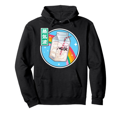 Milk Carton Rainbow Japan Otaku 80S Hoodie - Aesthetic Graphic for Adults - T-Shirt, Sweatshirt, Hoodie