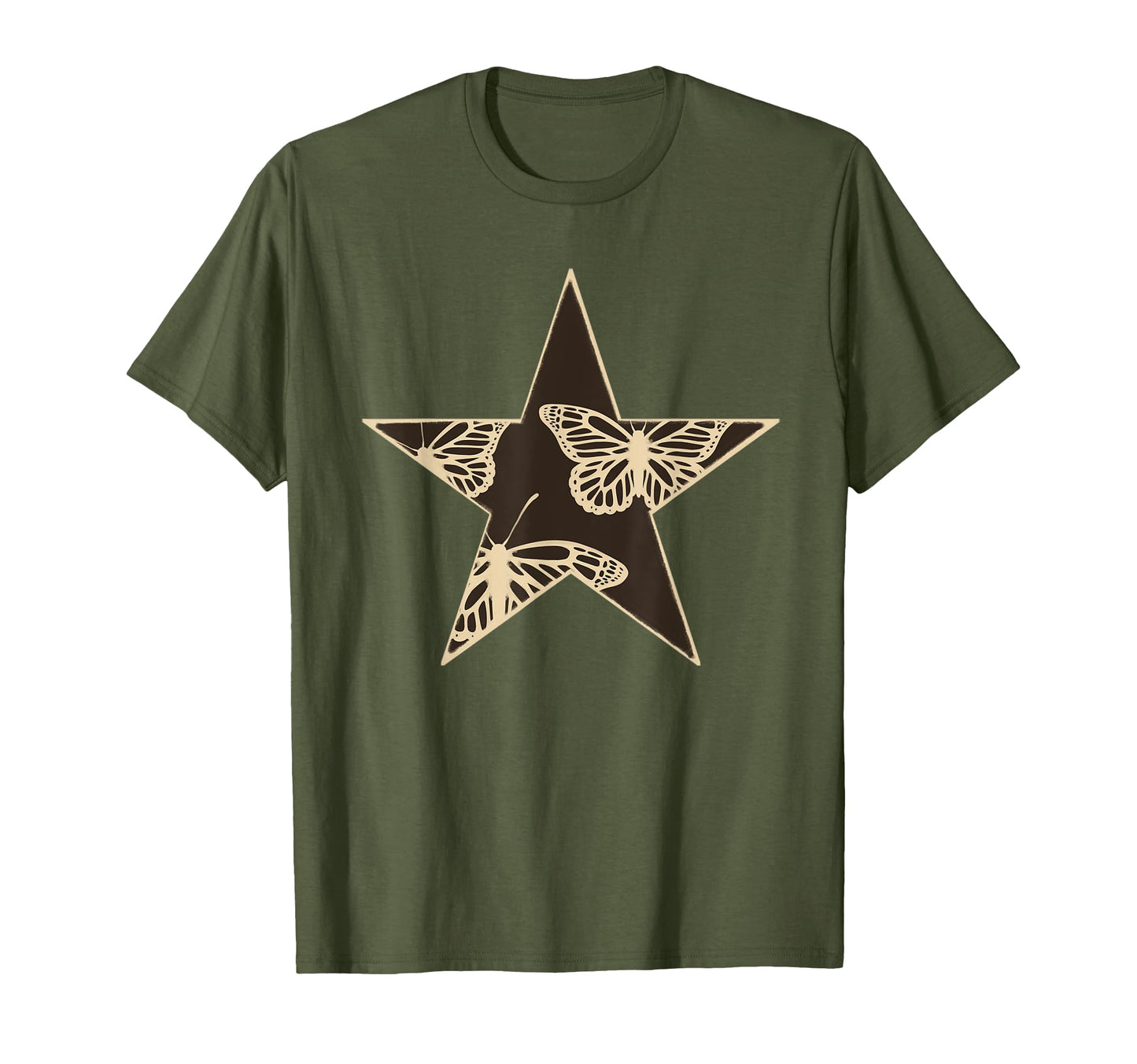 Star Stencil Graffiti Art Egirl Goth T-Shirt - Unique Graphic for Adults - T-Shirt, Sweatshirt, Hoodie